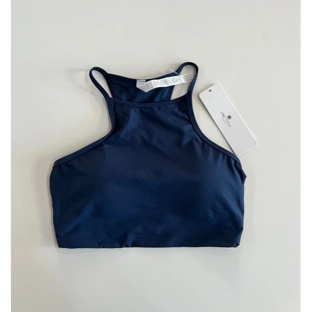 NWT Crz Yoga Swim Top Navy Size Small 4-6